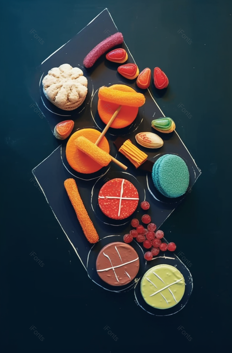 蓝色背景美味饮食摄影图,高清,摄影图,摄影图片,图片大全,摄影图免费下载